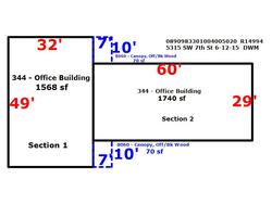 sketch of commercial building floor plan