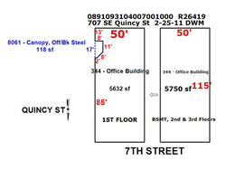sketch of commercial building floor plan